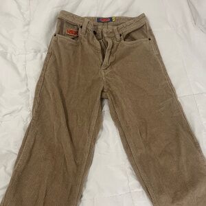 Corduroy Beige Men Pants